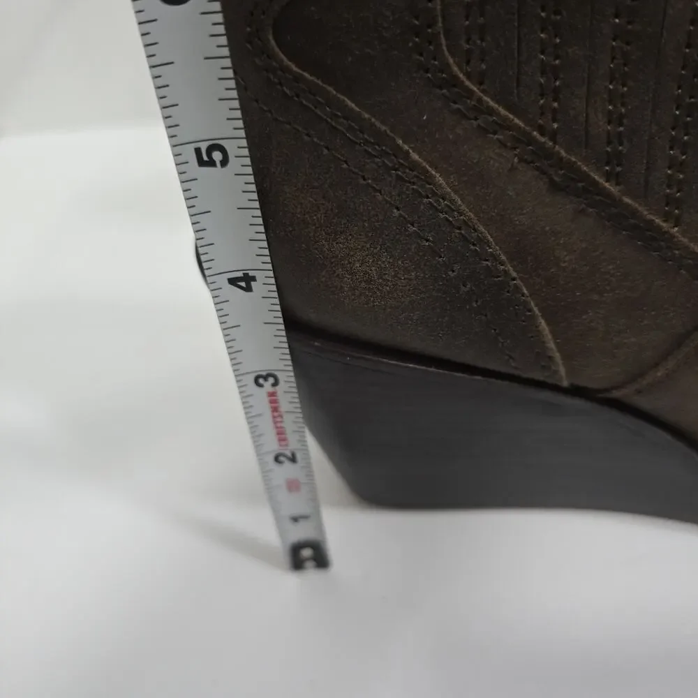 Lucky Brand Wilano Womens Boots Brown Leather Size 9.5M